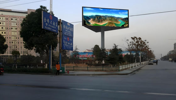 야외 고정 설치 LED 디스플레이 광고 P8 LED 디스플레이 지원 사용자 정의
